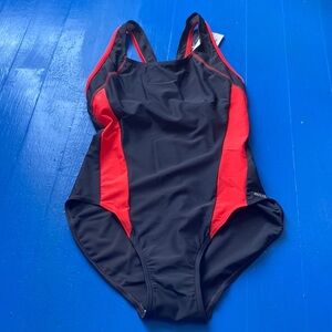 Merry Style One Piece Swimsuit Colorblock SIZE L NWT Athletic Training Lap Swim